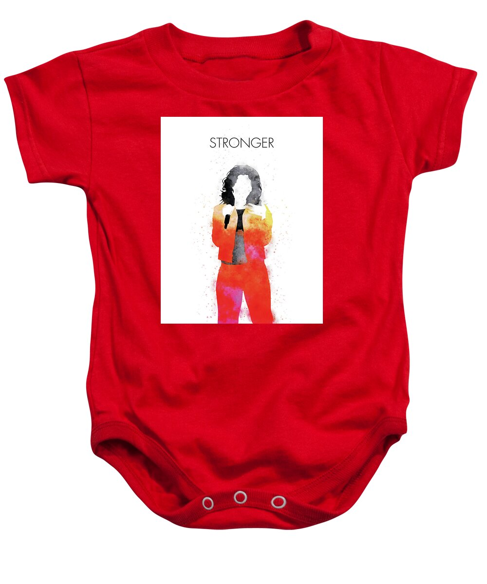 Kelly Baby Onesie featuring the digital art No283 MY Kelly Clarkson Watercolor Music poster by Chungkong Art