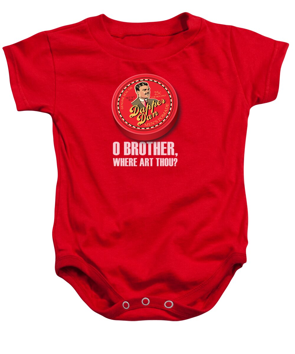 O Brother Where Art Thou? Baby Onesie featuring the digital art O Brother Where Art Thou? - Alternative Movie Poster by Movie Poster Boy
