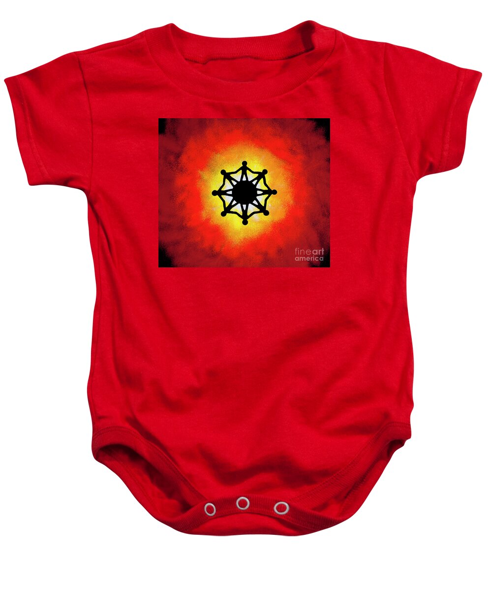 One Humanity Baby Onesie featuring the photograph One Humanity Hand in Hand by Tim Gainey