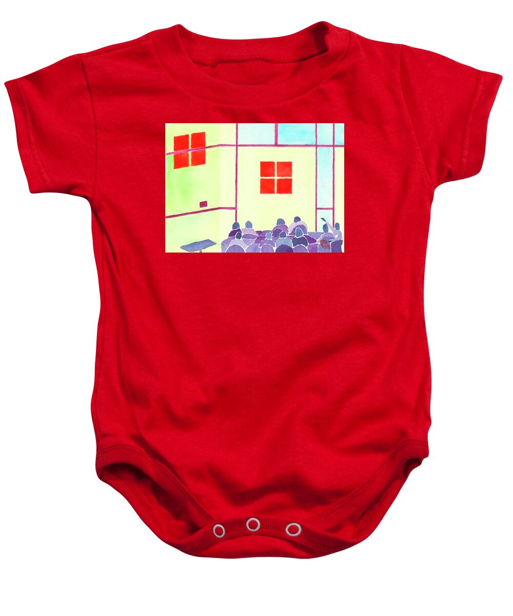  Baby Onesie featuring the painting Para Mutual Wagering by John Macarthur