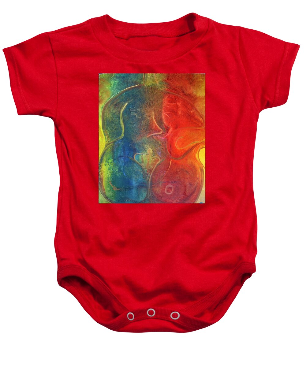 Prints Baby Onesie featuring the painting Passion by Jack Diamond