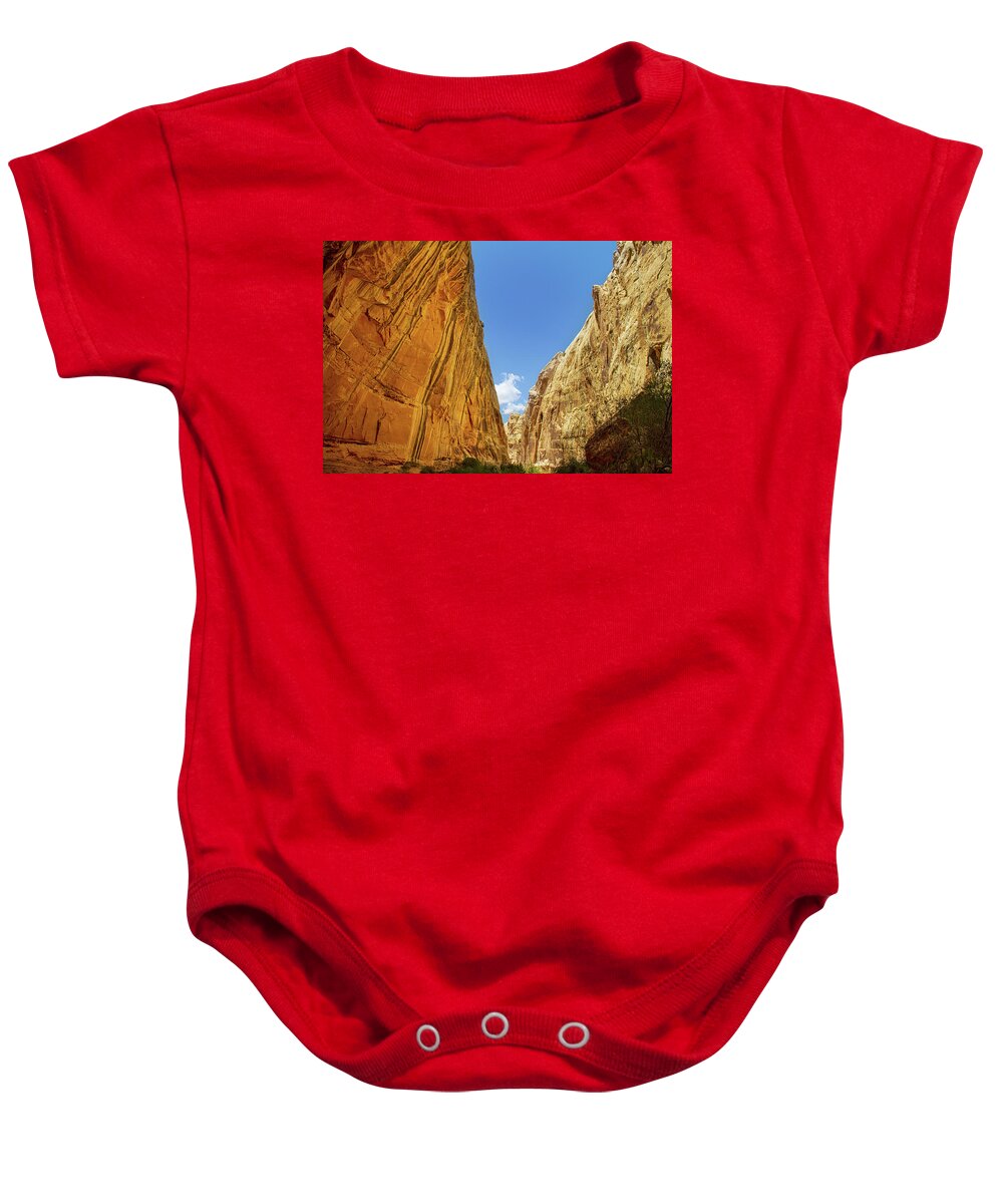 Capitol Reef National Park Baby Onesie featuring the photograph Slot canyons of Utah by Kunal Mehra