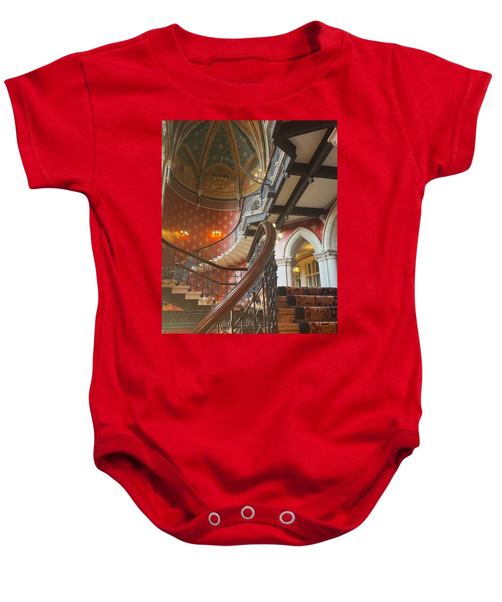 Hotel Baby Onesie featuring the photograph St. Pancras Renaissance Hotel by Raymond Hill