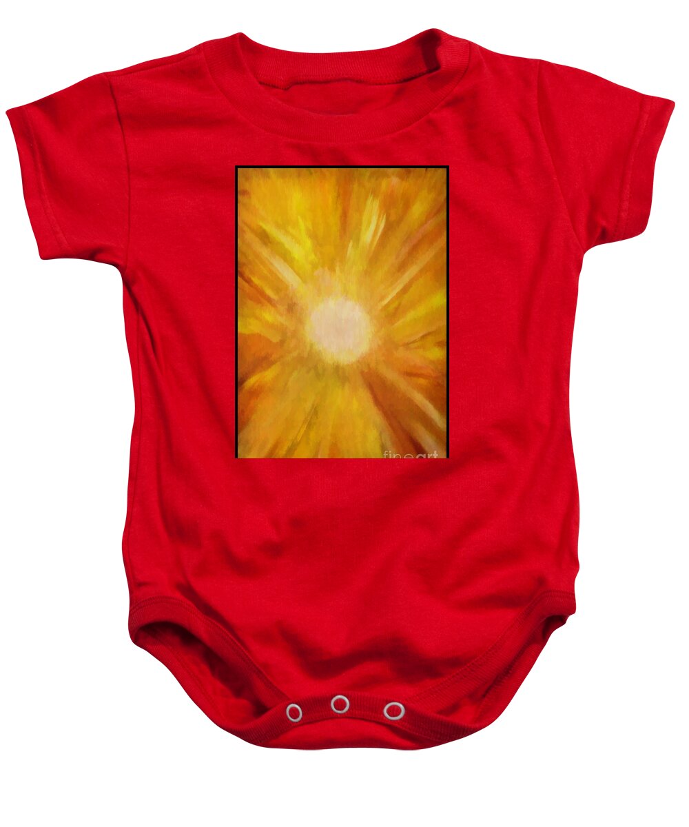Sun Baby Onesie featuring the photograph Sunburst by Roberta Byram