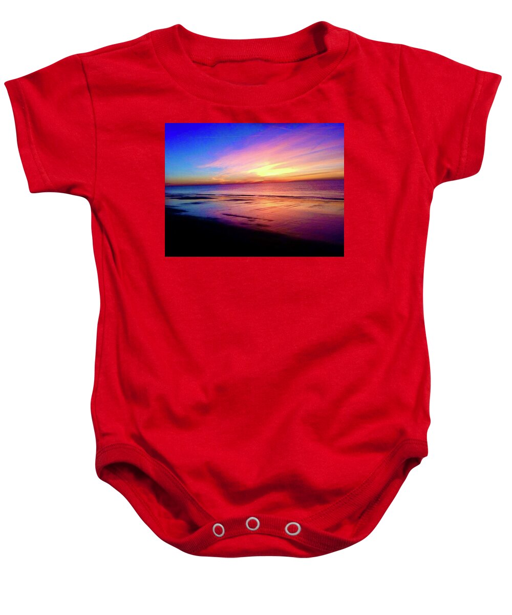 Sunrise Baby Onesie featuring the photograph Sunrise 3 by Michael Stothard