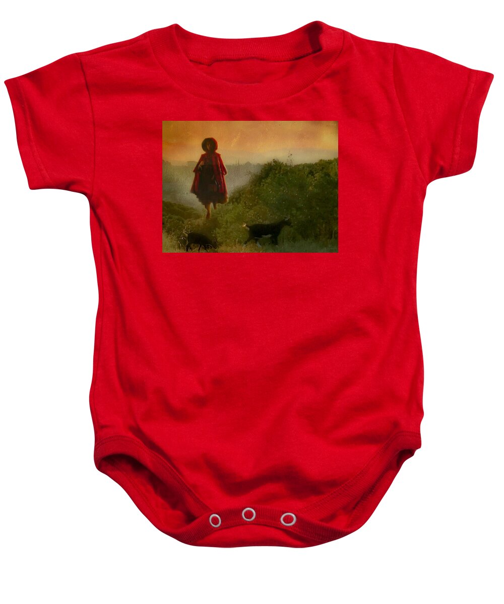 Tale Baby Onesie featuring the photograph The Brothers Grimm by Auranatura Art