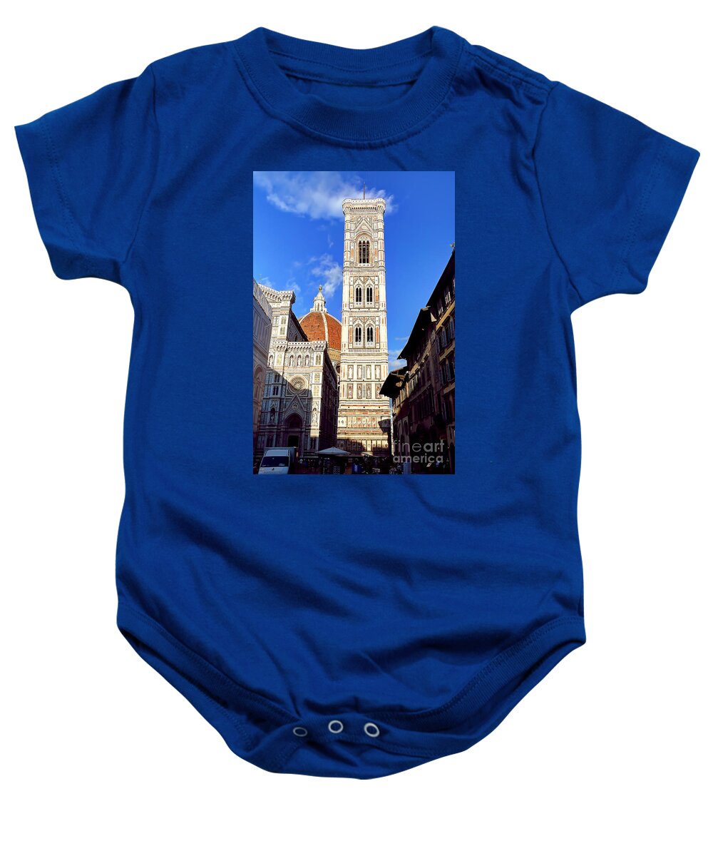 The Baby Onesie featuring the photograph 0820 The Basilica di Santa Maria del Fiore - Florence Italy by Steve Sturgill