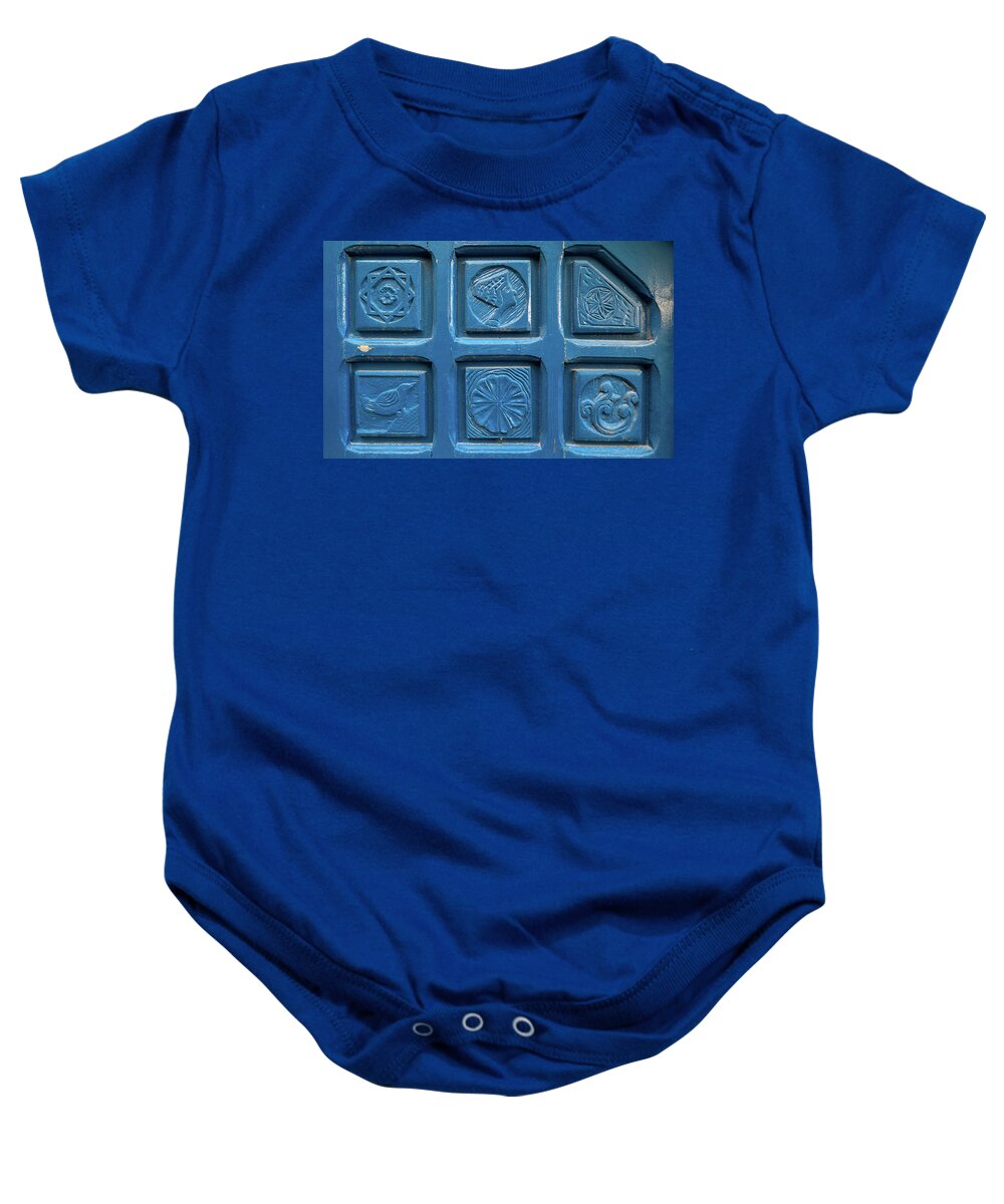 Photography Baby Onesie featuring the photograph Close-up Of Tiles, Jaffa, Tel Aviv #2 by Panoramic Images