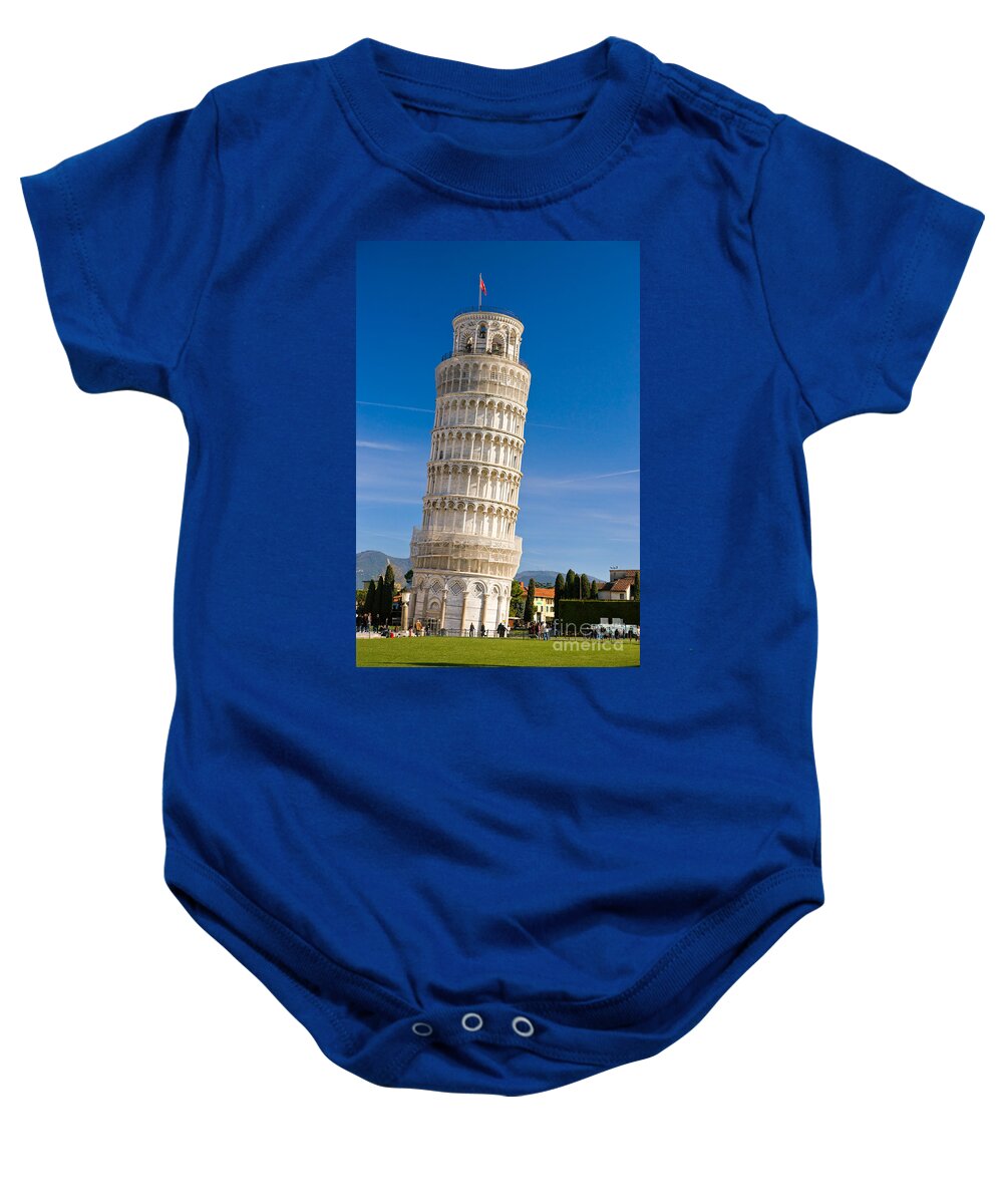 Arch Baby Onesie featuring the photograph Pisa - The Leaning Tower #2 by Luciano Mortula
