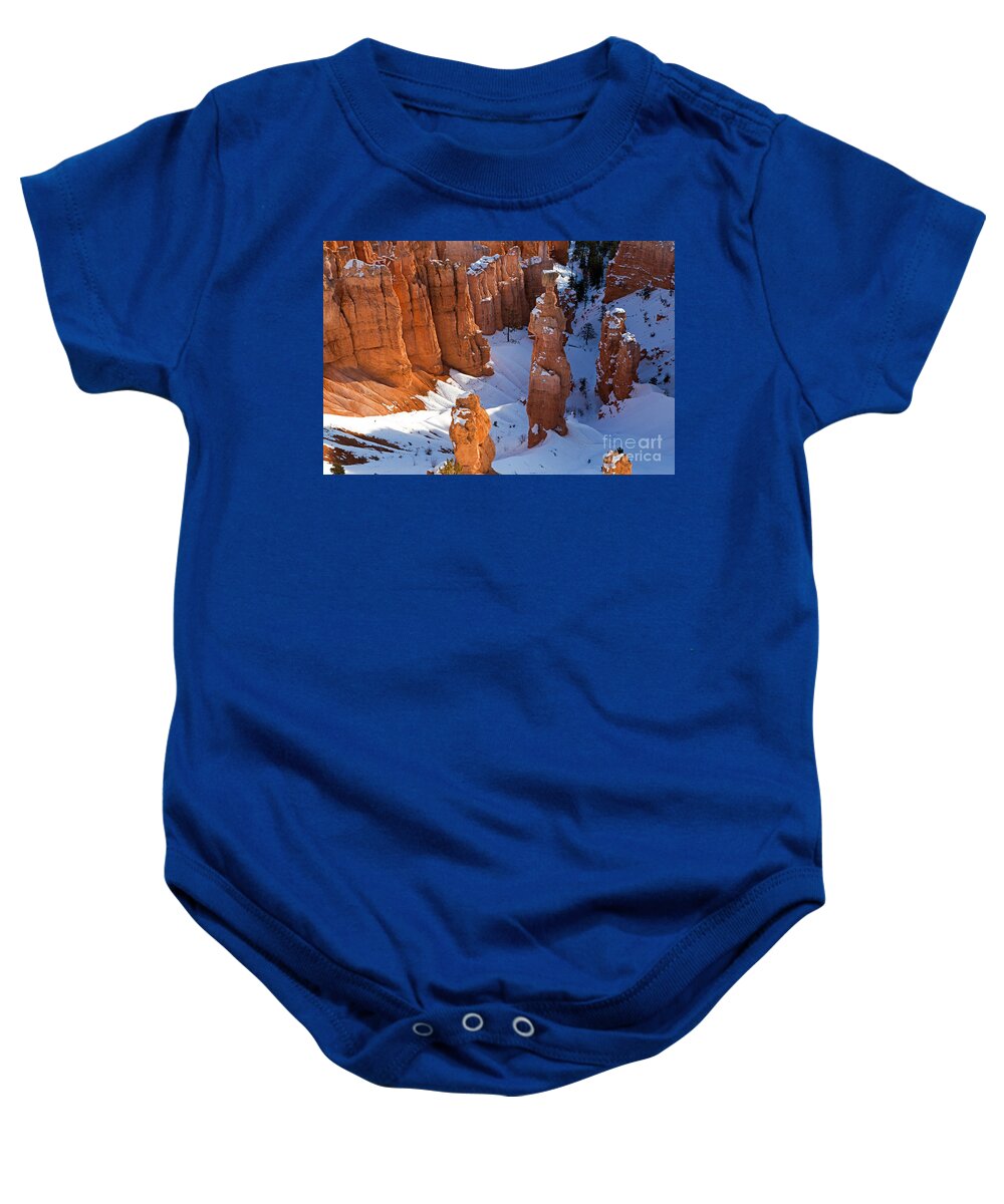 Bryce Canyon Baby Onesie featuring the photograph Sunset Point Bryce Canyon National Park #8 by Fred Stearns
