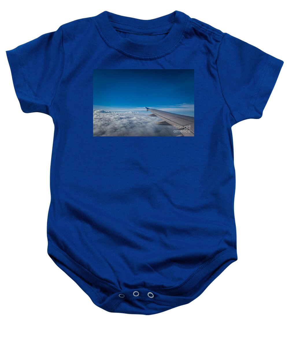Above The Clouds Baby Onesie featuring the photograph Above The Clouds by Michael Ver Sprill
