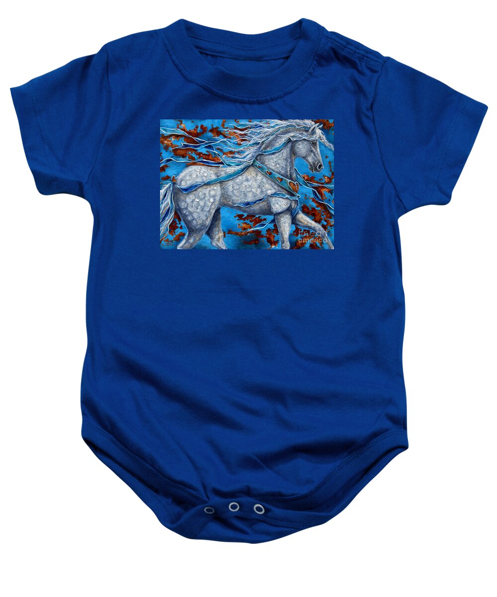 Paso Fino Baby Onesie featuring the painting Best of Show by Jonelle T McCoy