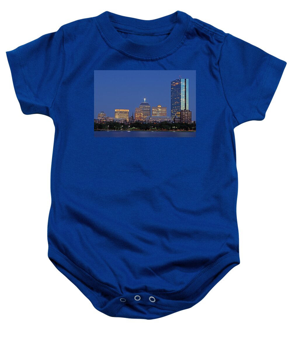 Boston Baby Onesie featuring the photograph Boston Berkeley Building by Juergen Roth