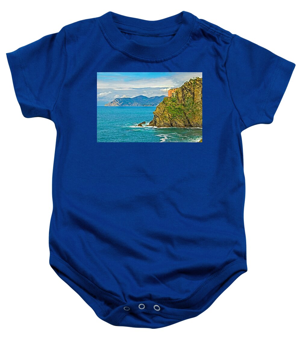 Ocean Baby Onesie featuring the photograph Cinque Terre 1 by Will Wagner