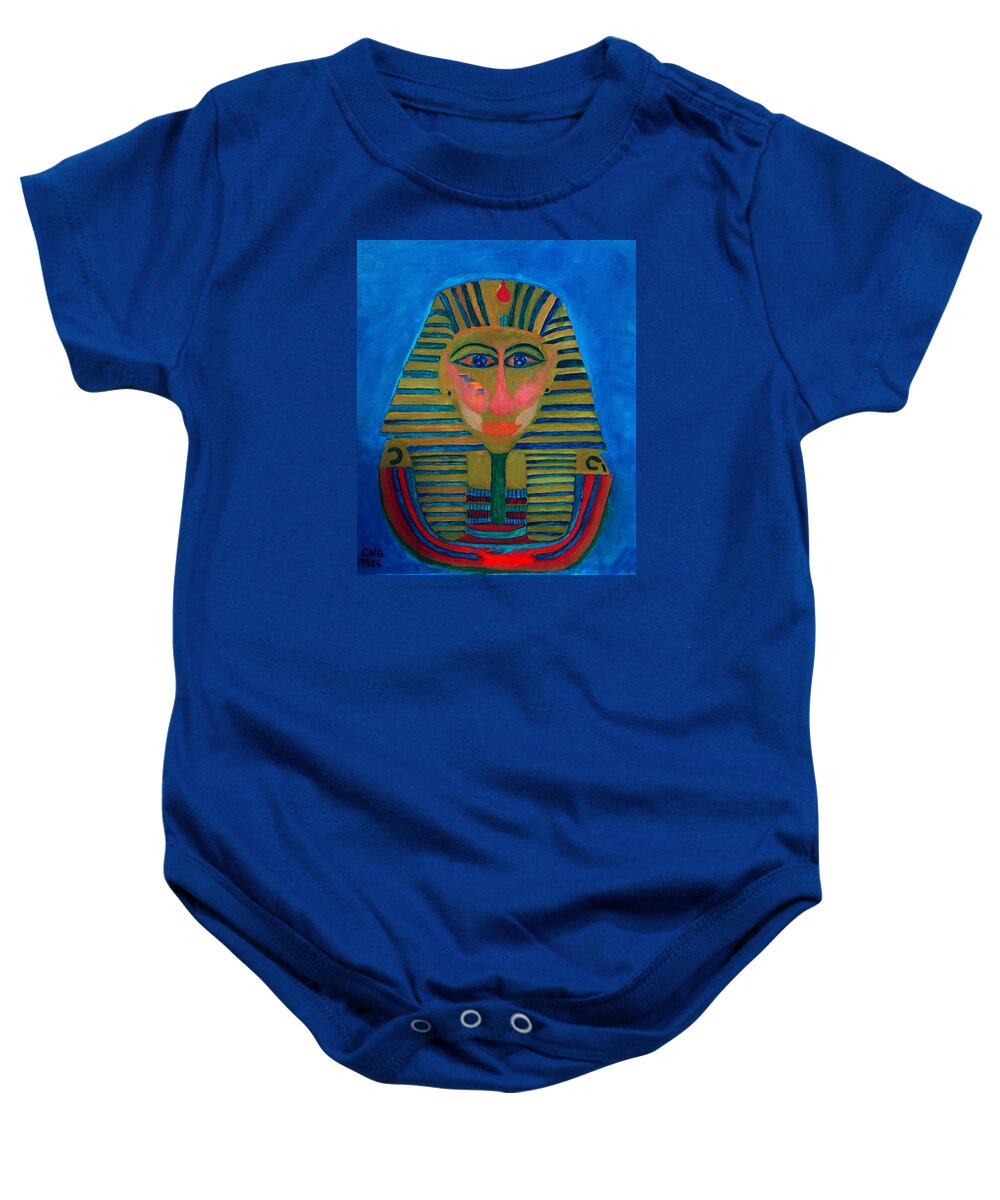 Colette Baby Onesie featuring the painting Egypt Ancient by Colette V Hera Guggenheim