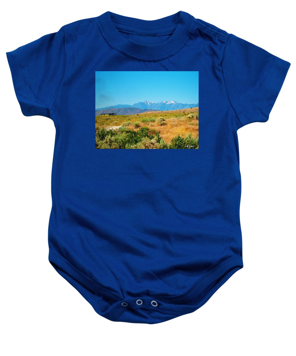  Horse Photographs Photographs Baby Onesie featuring the photograph Huff and Puff by Mayhem Mediums