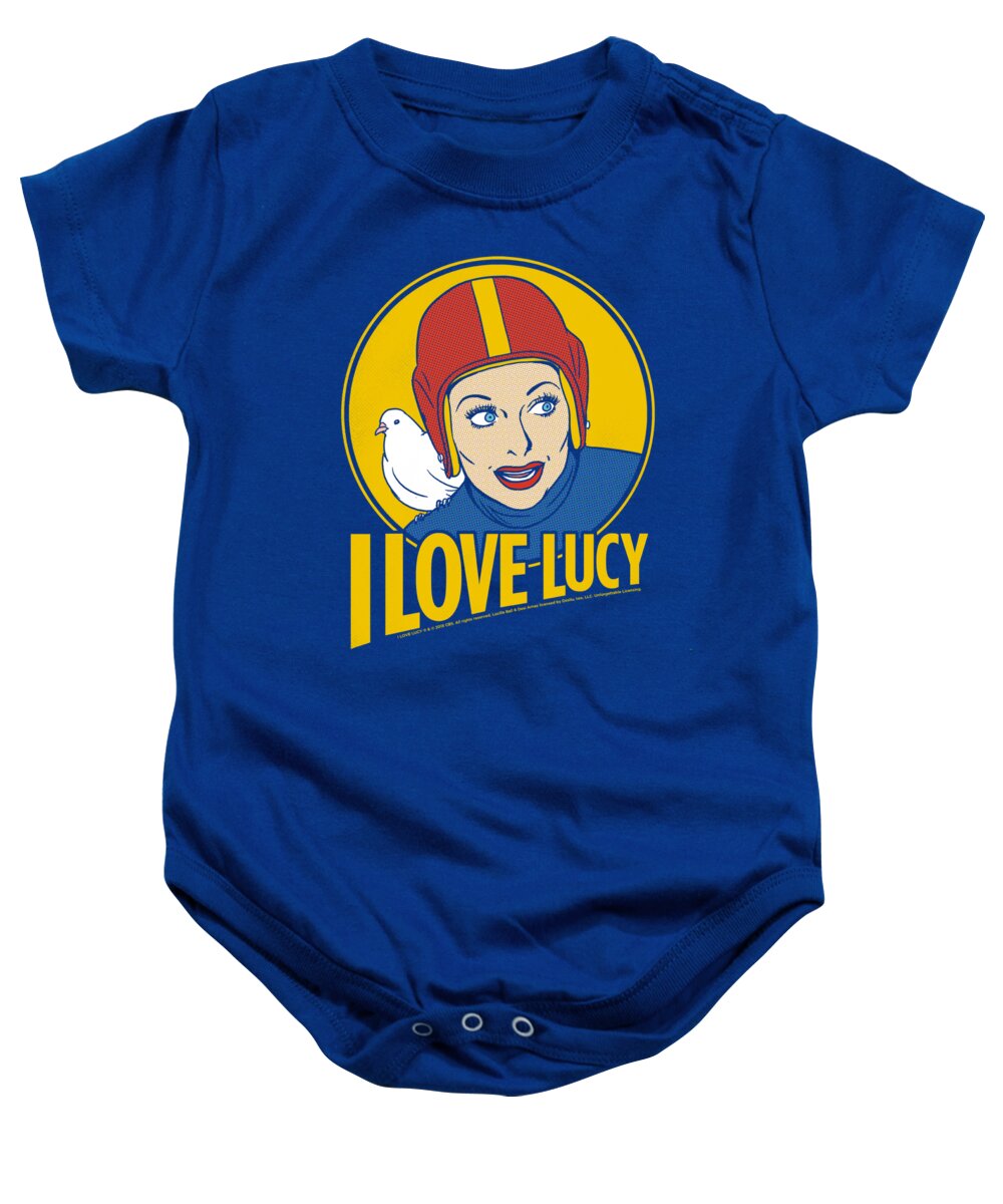  Baby Onesie featuring the digital art I Love Lucy - Lb Super Comic by Brand A