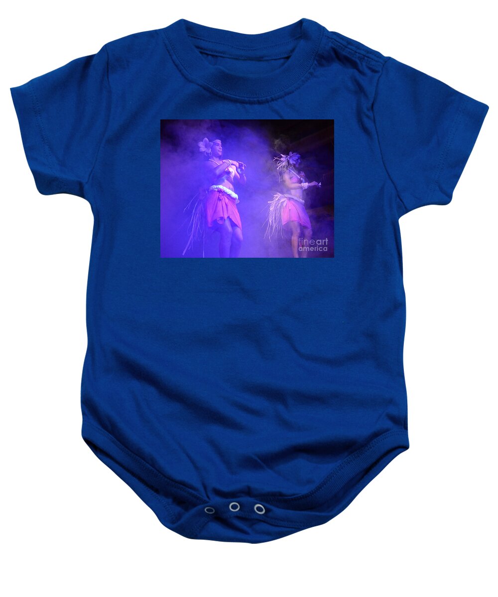 Easter Island Baby Onesie featuring the photograph Art Of The Dance Rapa Nui 6 by Bob Christopher