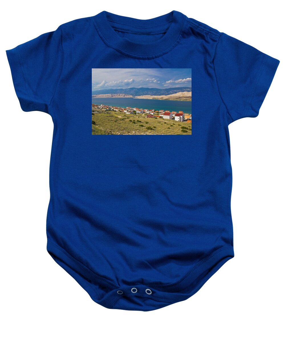 Croatia Baby Onesie featuring the photograph Island of Pag bay seascapes by Brch Photography