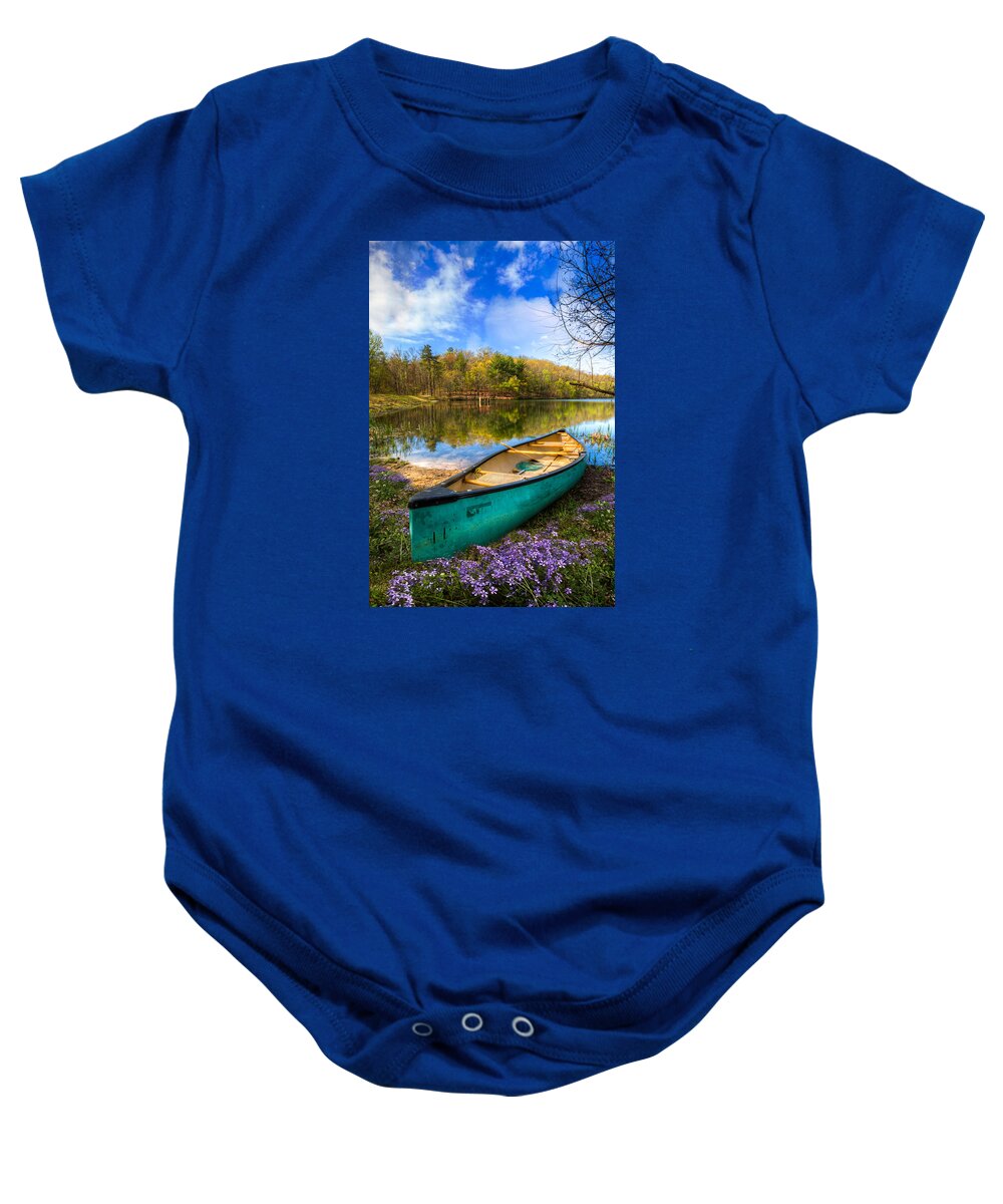 Appalachia Baby Onesie featuring the photograph Little Bit of Heaven by Debra and Dave Vanderlaan
