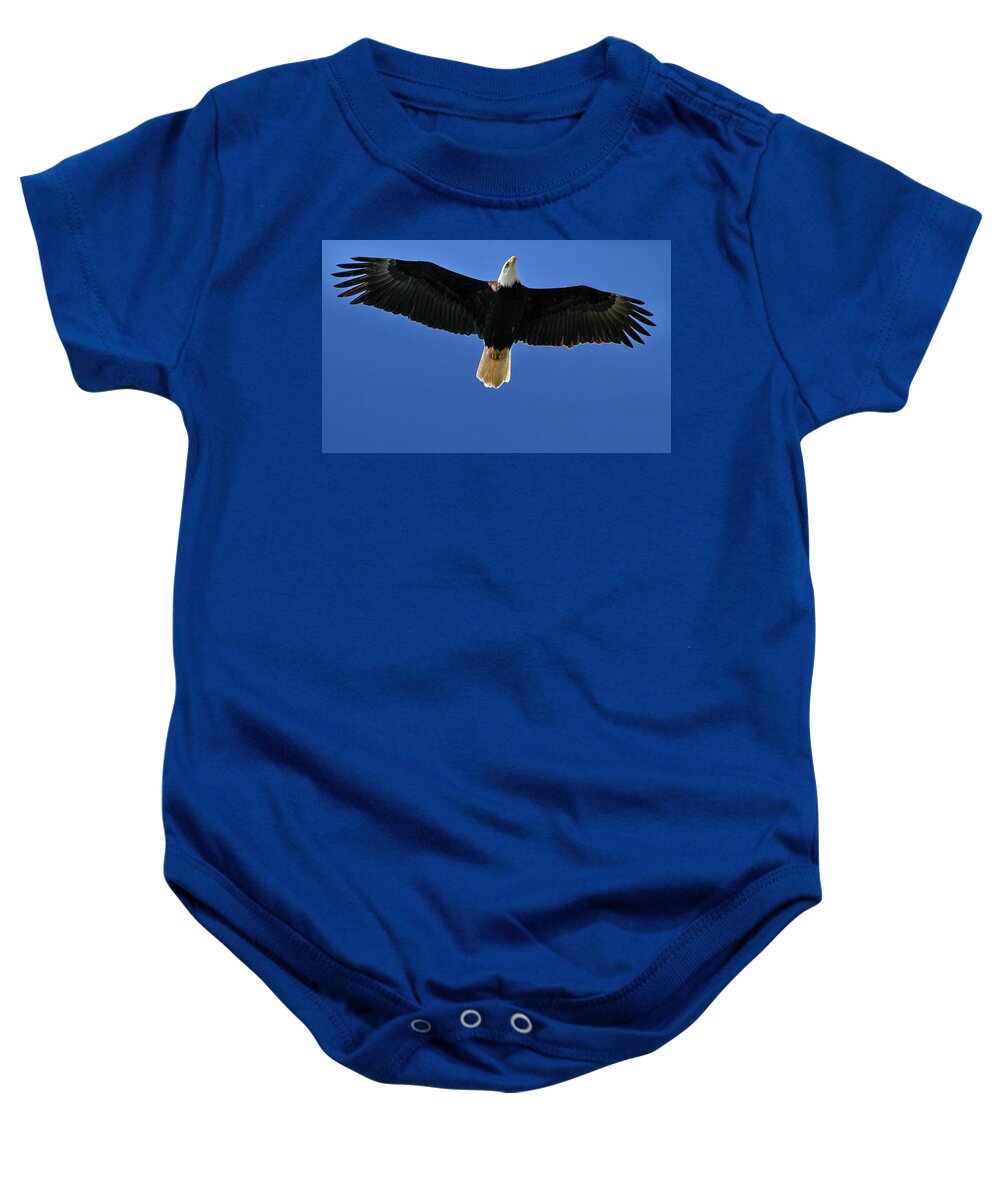 Eagle Baby Onesie featuring the photograph Majesty by BYET Photography