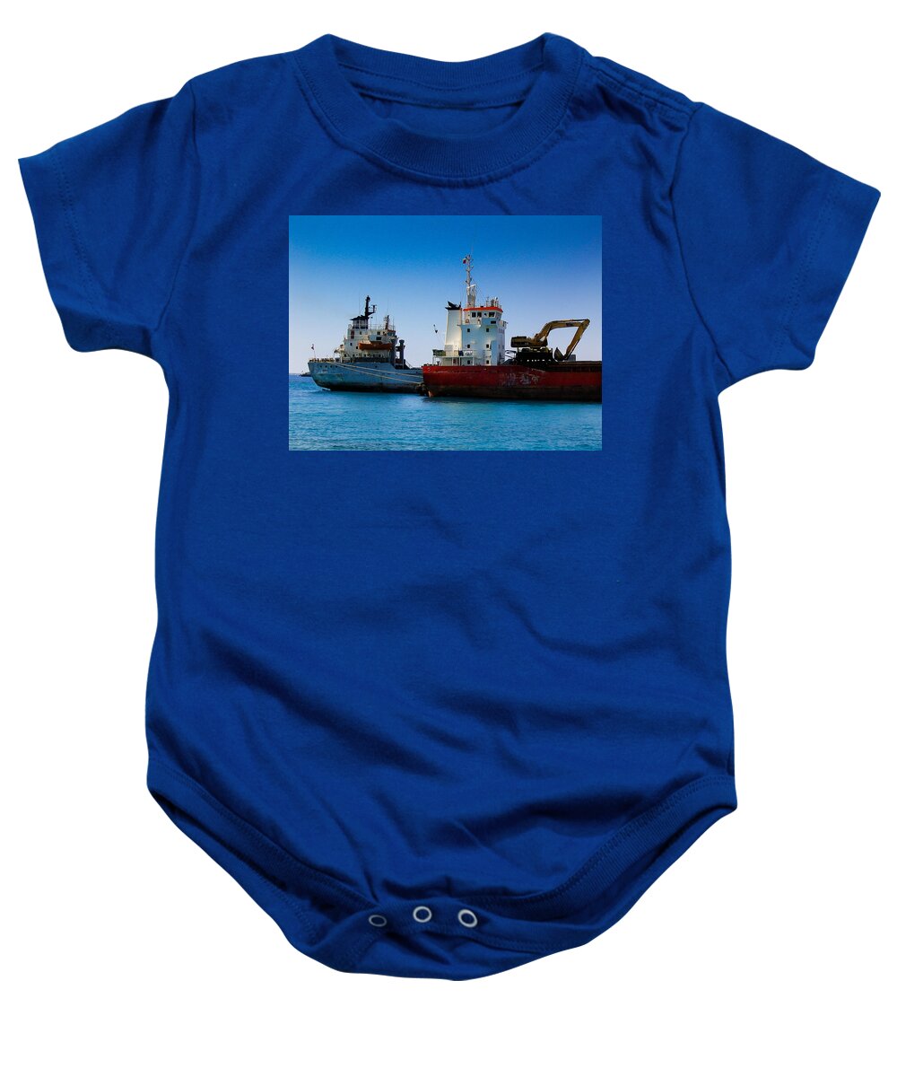 Ships Baby Onesie featuring the photograph Old Ships by Kevin Desrosiers