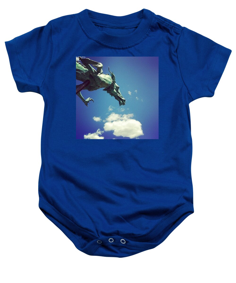 Dragon Baby Onesie featuring the photograph Paul's Dragon by Katie Cupcakes