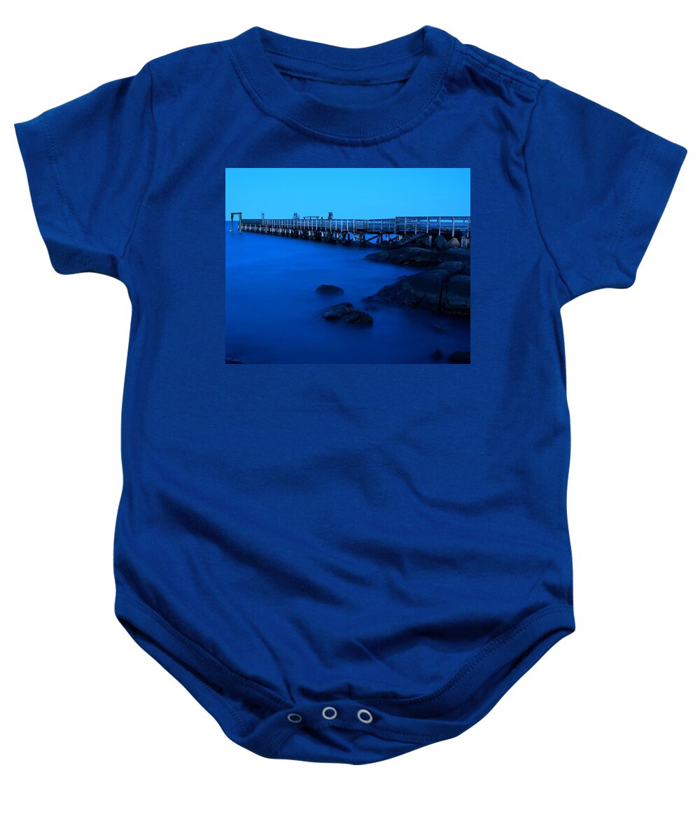 Salem Baby Onesie featuring the photograph Salem Willow Pier by Toby McGuire