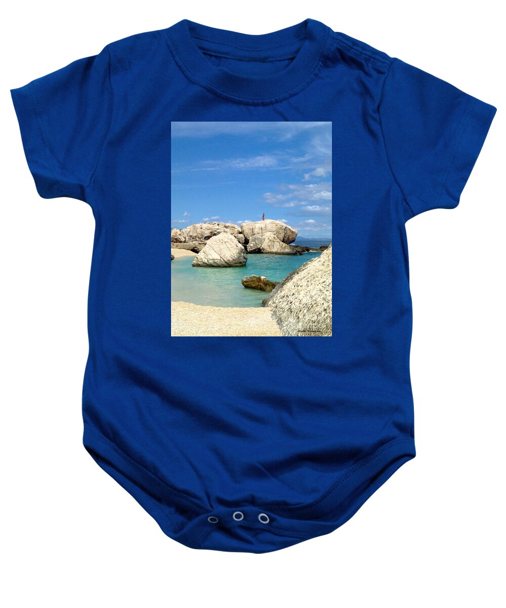 Waterscapes Baby Onesie featuring the photograph Solitude by Ramona Matei