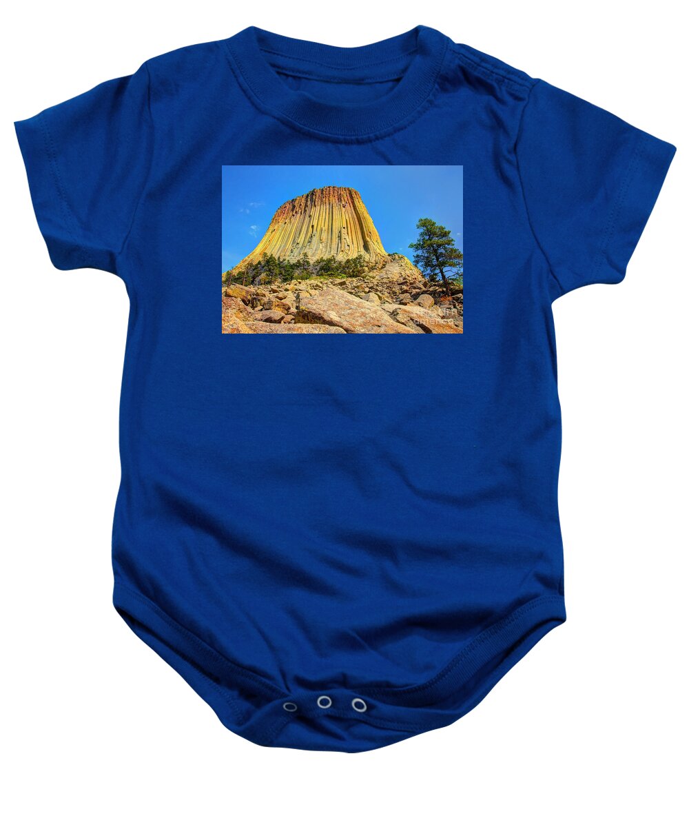 Devils Tower Baby Onesie featuring the photograph The Rock Shop by Anthony Wilkening