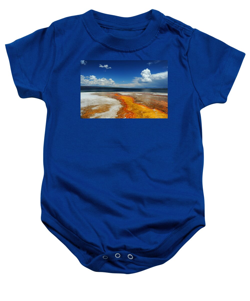Home Baby Onesie featuring the photograph Thermal Color by Richard Gehlbach