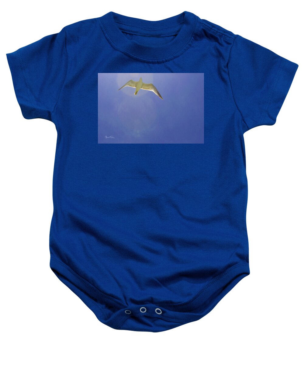 susan Molnar Baby Onesie featuring the photograph Under His Wings II by Susan Molnar