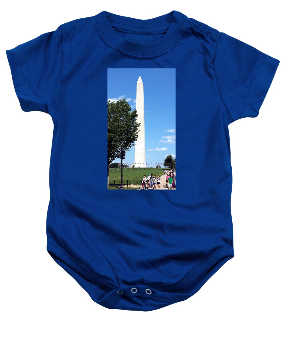 Washington Baby Onesie featuring the photograph Washington Monument by Kenny Glover