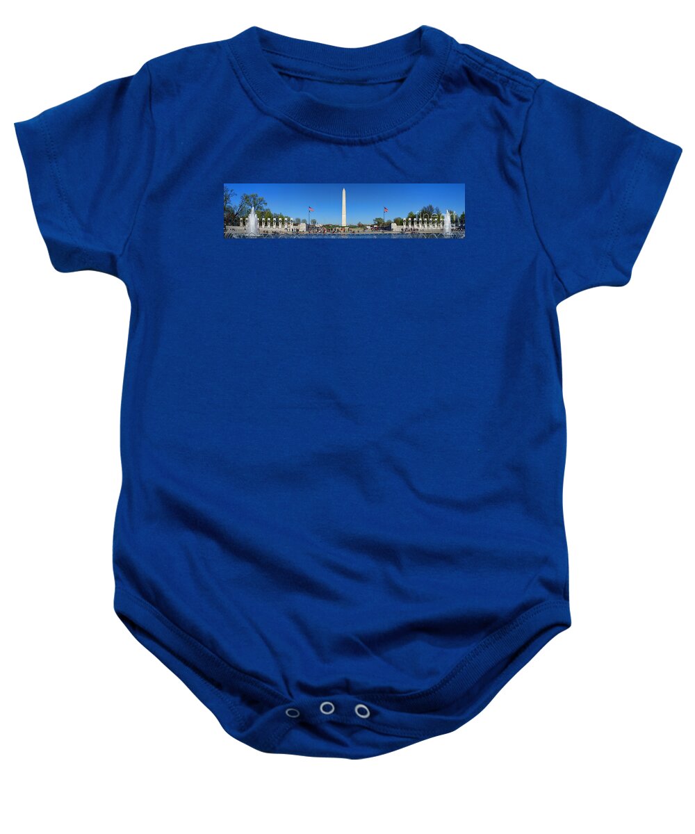 National Baby Onesie featuring the photograph World War II Memorial by Olivier Le Queinec
