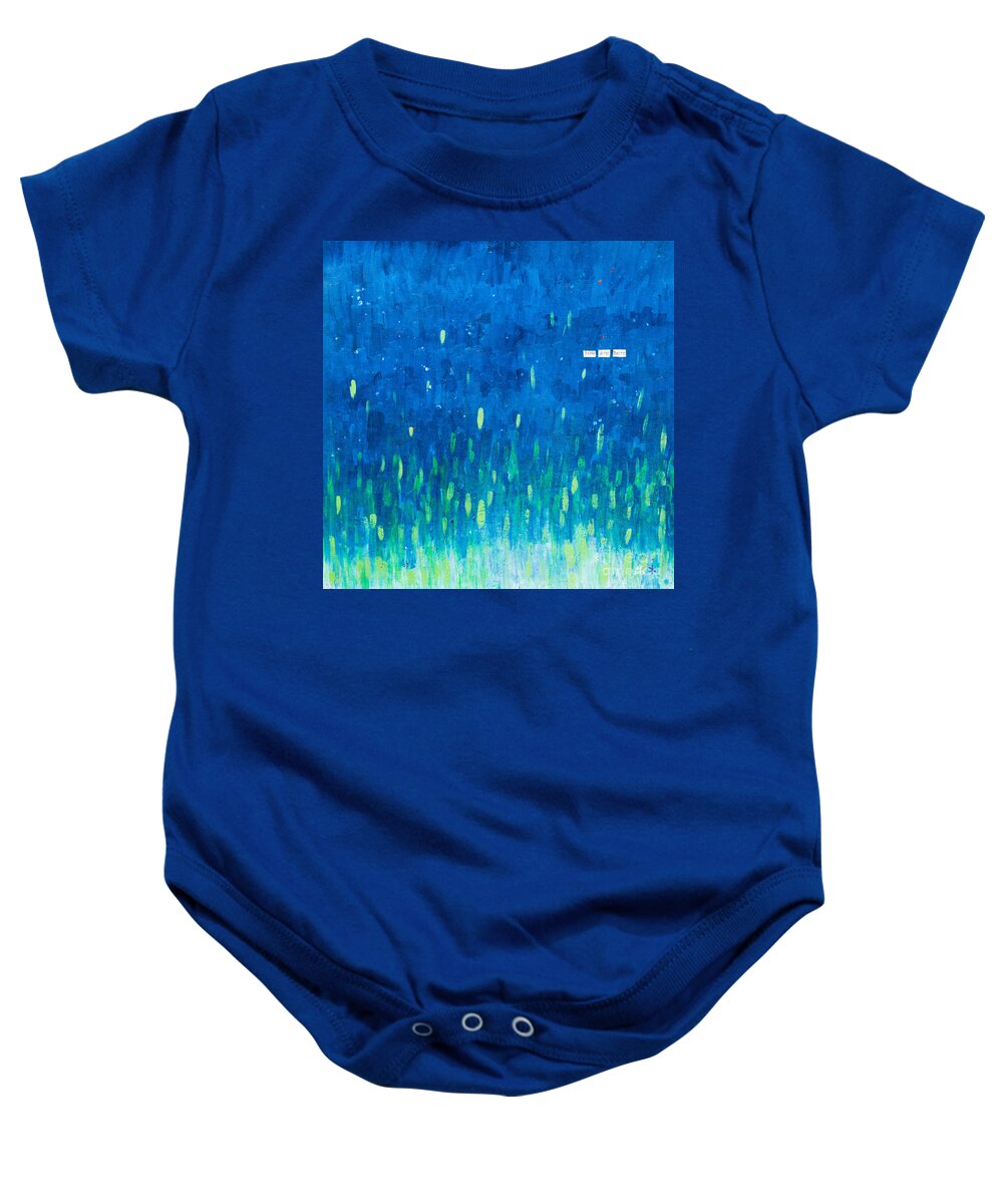  Baby Onesie featuring the painting You Are Here by Stefanie Forck