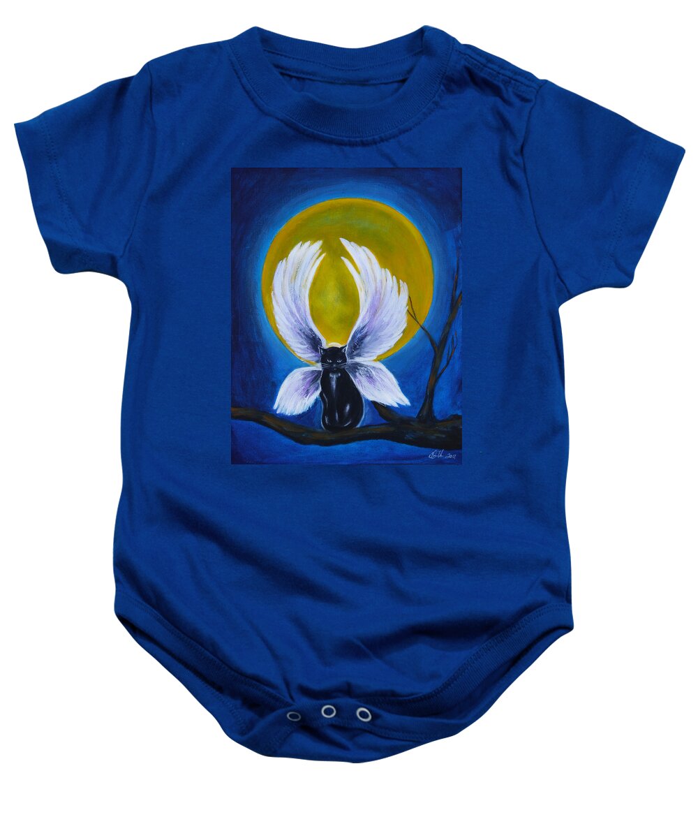 Devi Baby Onesie featuring the painting Devi by Diana Haronis