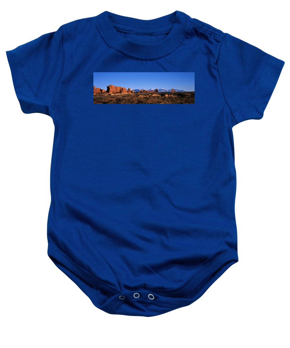 Photography Baby Onesie featuring the photograph Arches National Park, Moab, Utah, Usa #1 by Panoramic Images