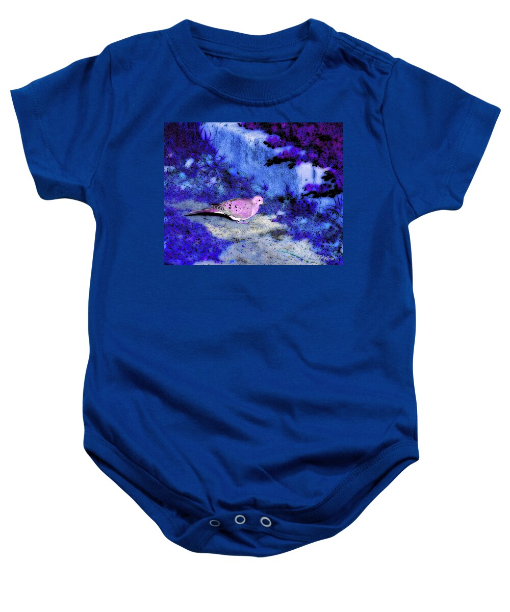 Dove Baby Onesie featuring the photograph Dove #9225_2 #1 by Barbara Tristan
