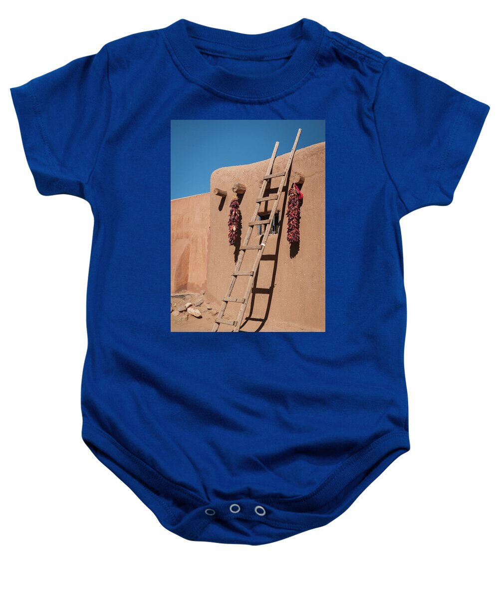 Adobe Baby Onesie featuring the photograph Adobe Shadows by John Roach