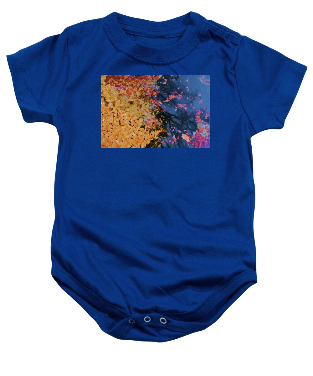 Spofford Lake New Hampshire Baby Onesie featuring the photograph Autumn Lake Pallette by Tom Singleton