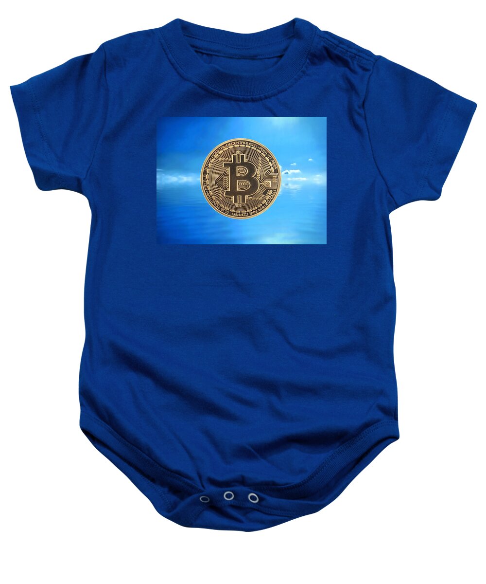 Bitcoin Baby Onesie featuring the photograph Bitcoin Revolution by Chris Montcalmo