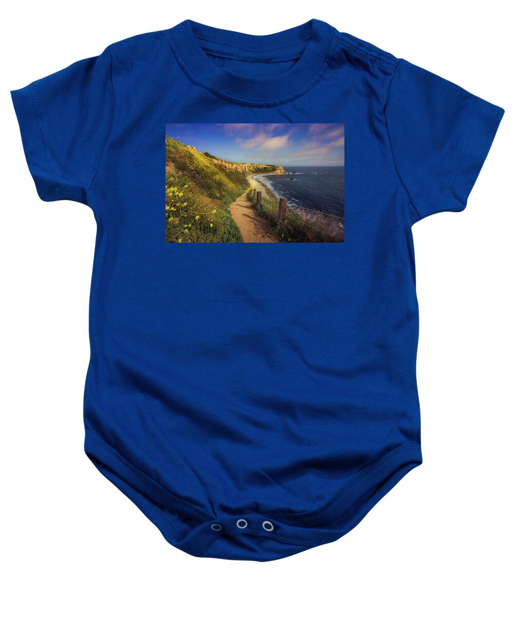 Bloom Baby Onesie featuring the photograph California Super Bloom of 2017, Rancho Palos Verdes by Andy Konieczny
