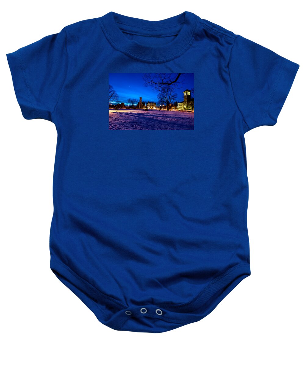 Clinton Baby Onesie featuring the photograph Central Parl by Robert McKay Jones
