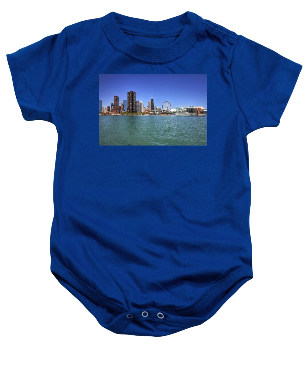 Chicago Baby Onesie featuring the photograph Chicago by Jackson Pearson
