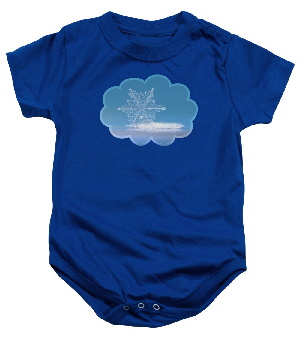 Snowflake Baby Onesie featuring the photograph Cloud number nine, panoramic version by Alexey Kljatov