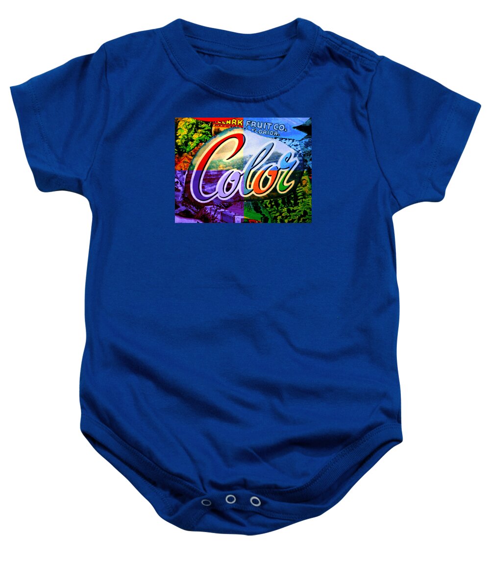  Baby Onesie featuring the painting Color by Steve Fields