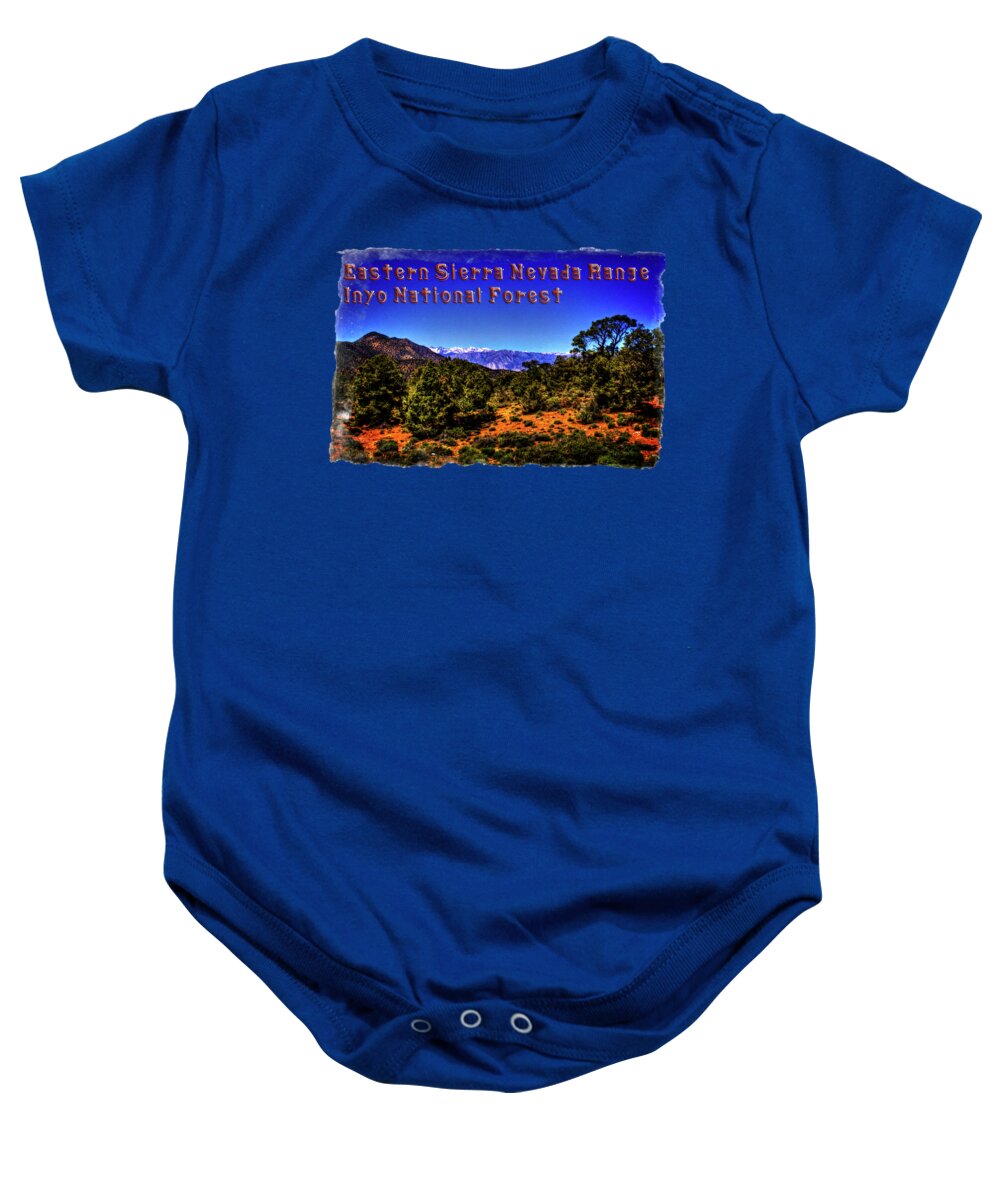 California Baby Onesie featuring the photograph Eastern Sierras from the White Mountains by Roger Passman