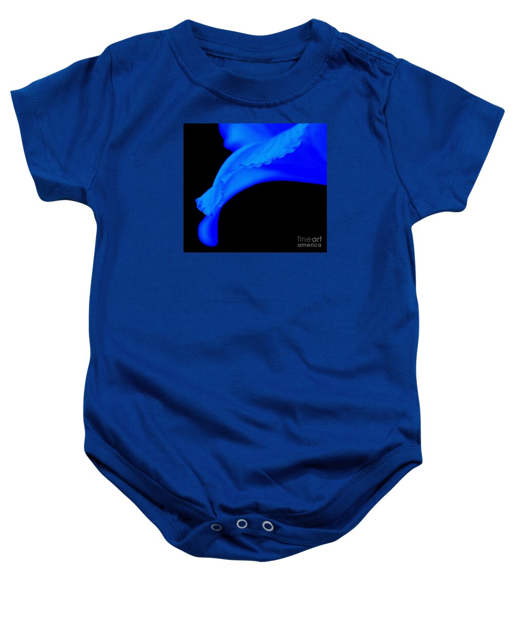Lily Baby Onesie featuring the photograph Emotion In Blue by Krissy Katsimbras
