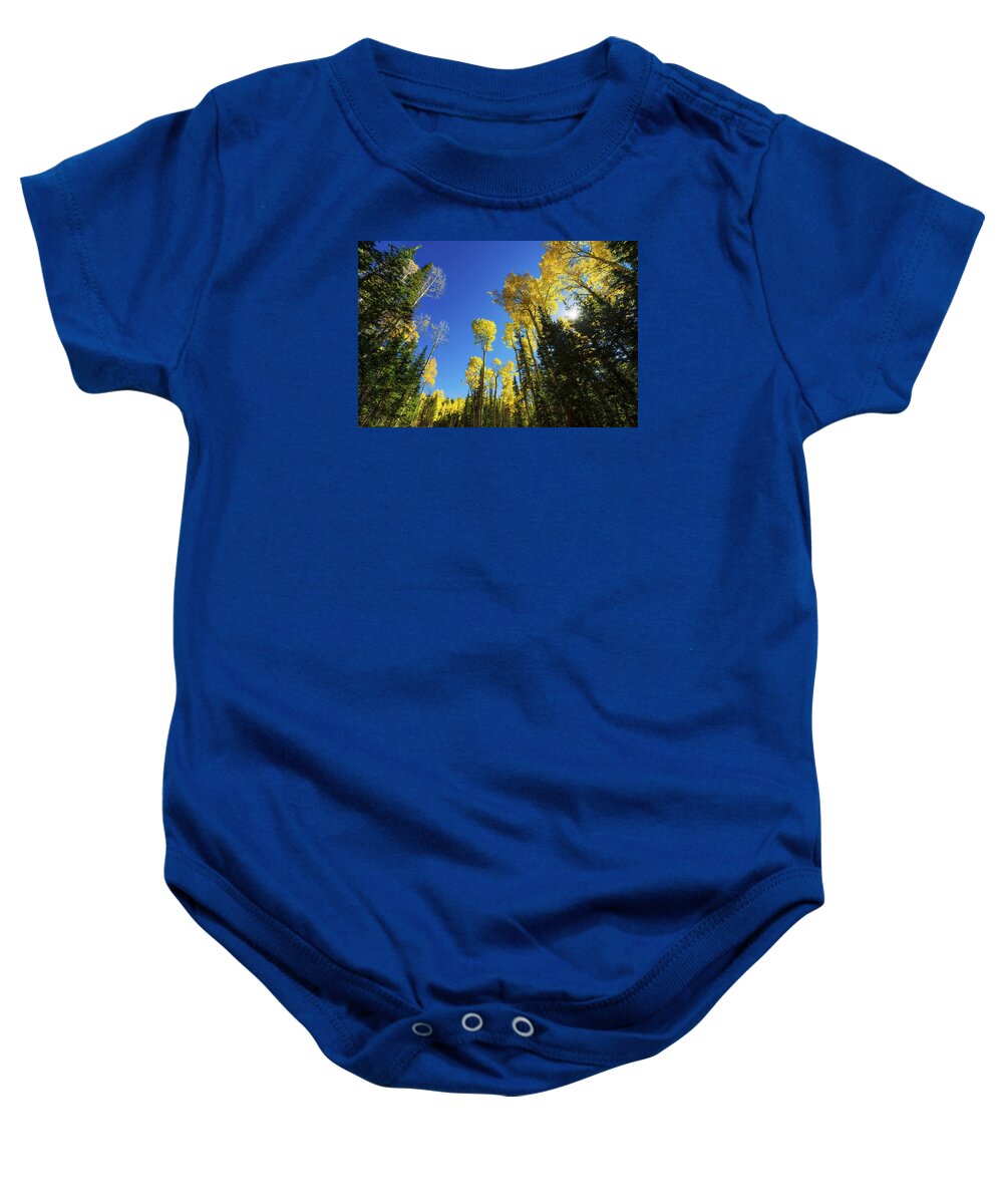 Fall Light Baby Onesie featuring the photograph Fall Light by Chad Dutson