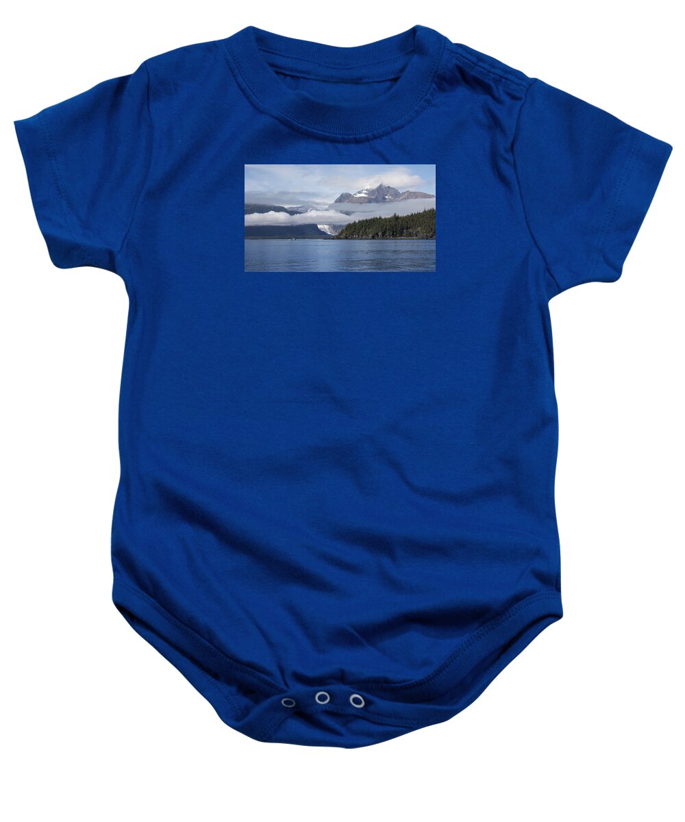 Davidson Glacier Baby Onesie featuring the photograph Fishing in Southeast Alaska by Michele Cornelius